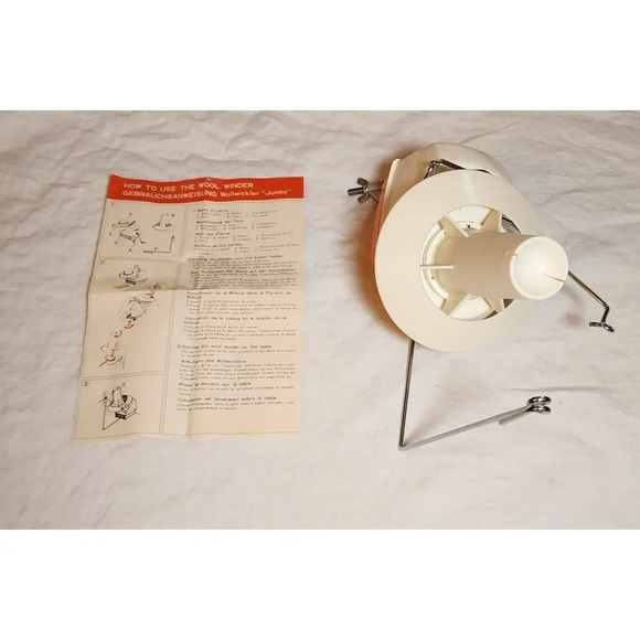 Brother Other - Brother L-2 Jumbo Wool Winder Tabletop with Clamp & Hand Operated Crank